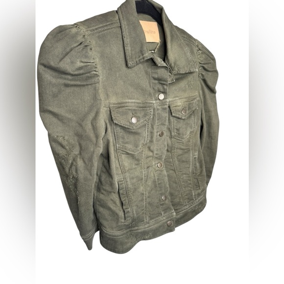 RETROFETE Ada Denim Jacket Army Green Size S - Picture 4 of 10